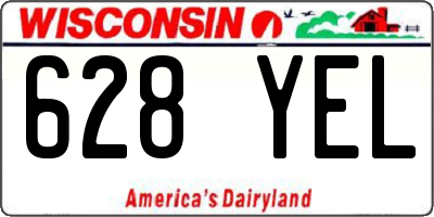 WI license plate 628YEL