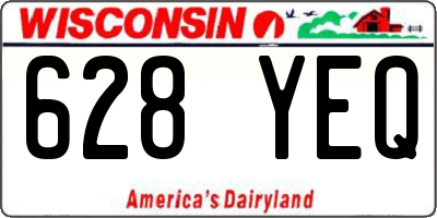 WI license plate 628YEQ