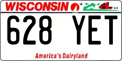 WI license plate 628YET
