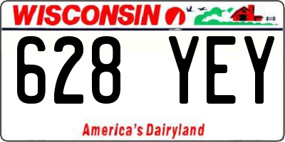 WI license plate 628YEY