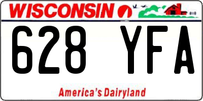 WI license plate 628YFA