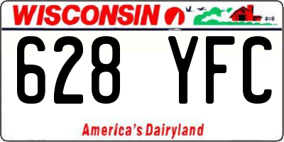 WI license plate 628YFC