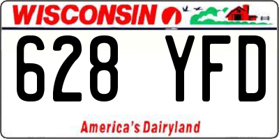 WI license plate 628YFD