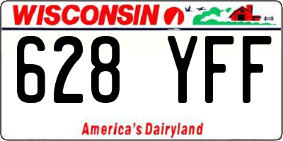 WI license plate 628YFF