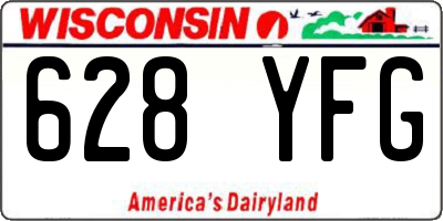WI license plate 628YFG