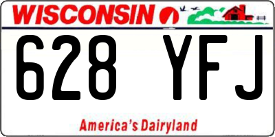 WI license plate 628YFJ