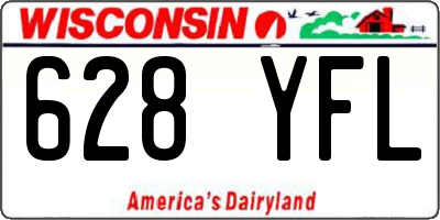 WI license plate 628YFL