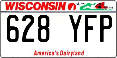 WI license plate 628YFP