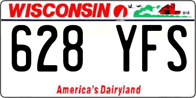 WI license plate 628YFS