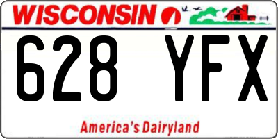 WI license plate 628YFX