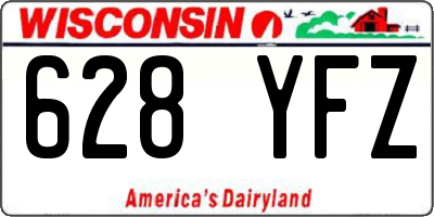 WI license plate 628YFZ