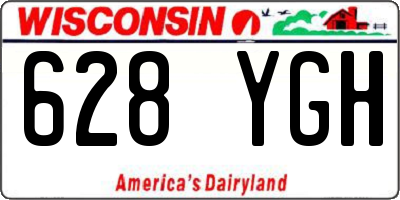 WI license plate 628YGH