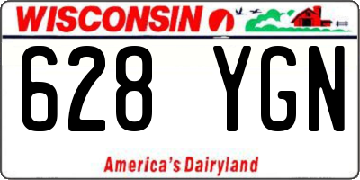 WI license plate 628YGN