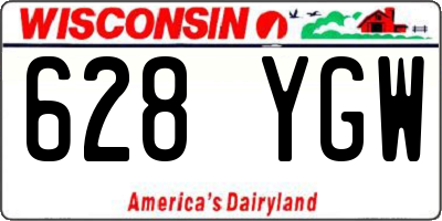 WI license plate 628YGW