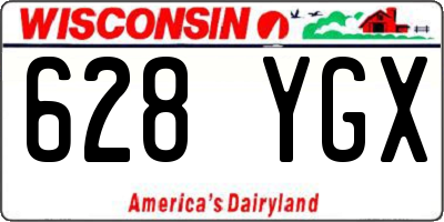 WI license plate 628YGX