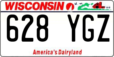 WI license plate 628YGZ