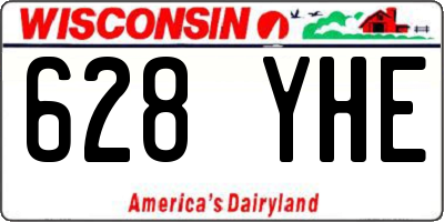 WI license plate 628YHE