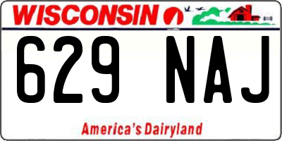 WI license plate 629NAJ