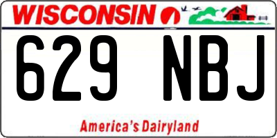 WI license plate 629NBJ
