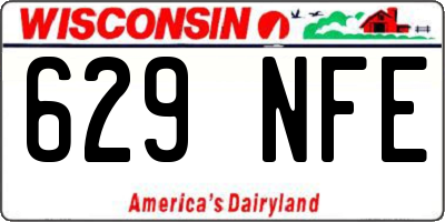WI license plate 629NFE