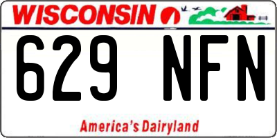 WI license plate 629NFN