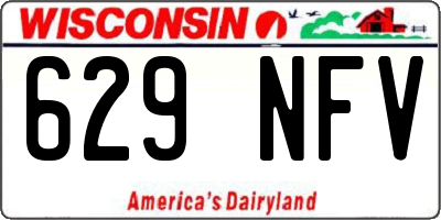 WI license plate 629NFV