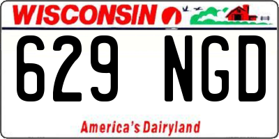 WI license plate 629NGD
