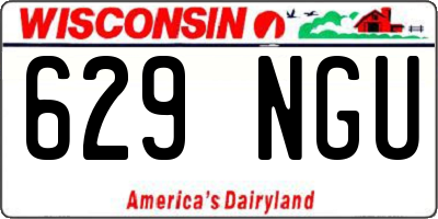 WI license plate 629NGU