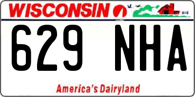 WI license plate 629NHA