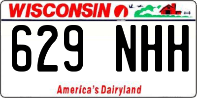 WI license plate 629NHH