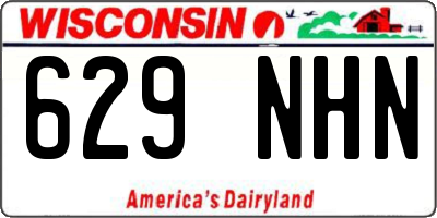 WI license plate 629NHN