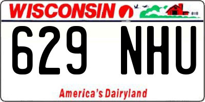 WI license plate 629NHU