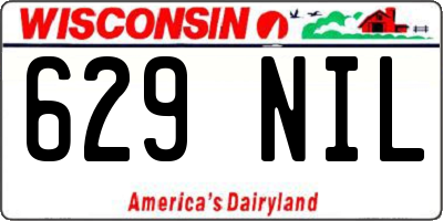 WI license plate 629NIL