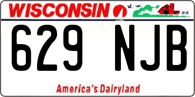 WI license plate 629NJB