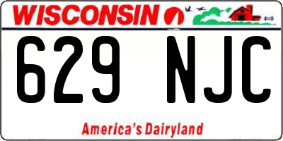 WI license plate 629NJC