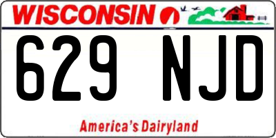 WI license plate 629NJD