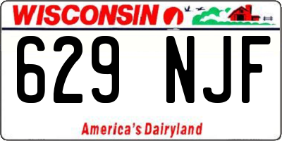 WI license plate 629NJF