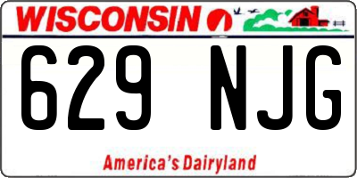 WI license plate 629NJG