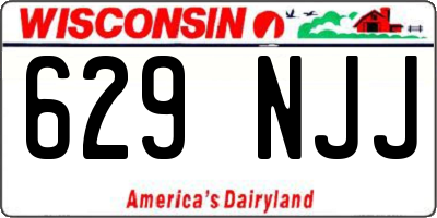 WI license plate 629NJJ