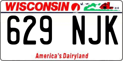 WI license plate 629NJK
