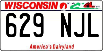 WI license plate 629NJL