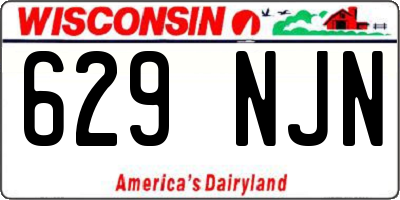 WI license plate 629NJN