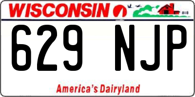 WI license plate 629NJP