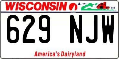 WI license plate 629NJW