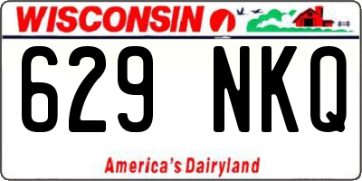 WI license plate 629NKQ