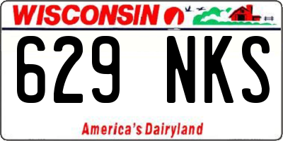 WI license plate 629NKS