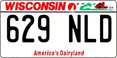 WI license plate 629NLD