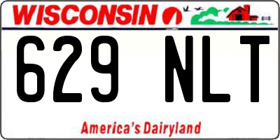 WI license plate 629NLT