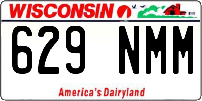 WI license plate 629NMM