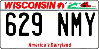 WI license plate 629NMY